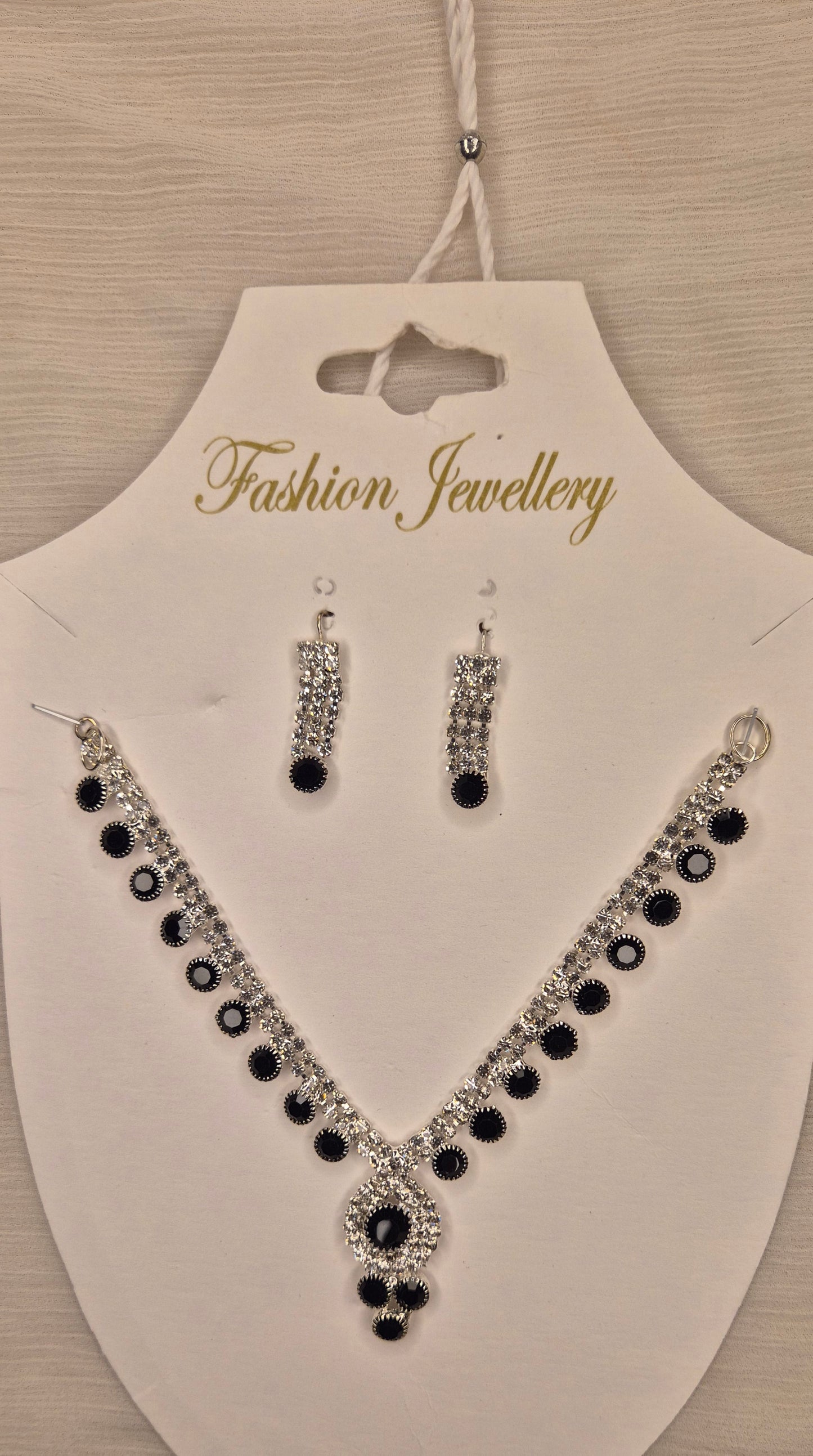 Midnight Royale Crystal Necklace Set