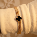 Royal Luxe Noir Clover Bracelet