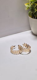 Laurel Silhouette Premium Hoop Earrings
