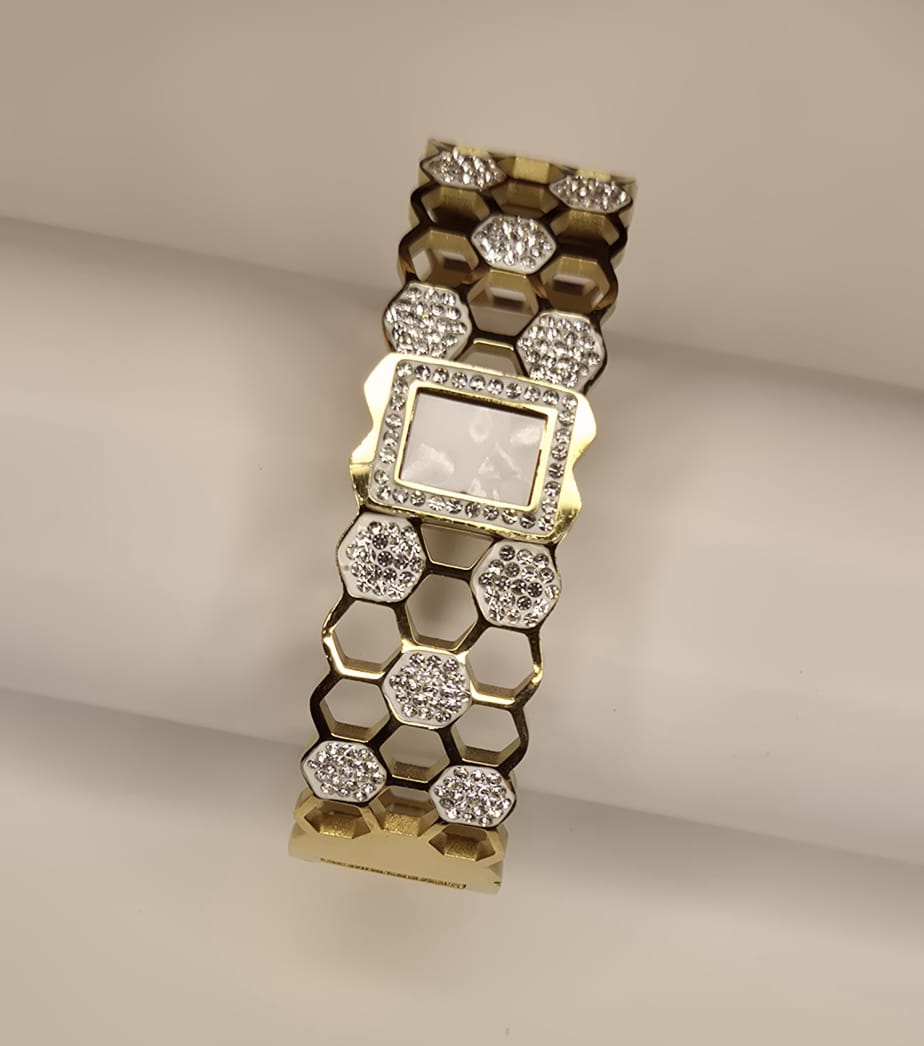 Golden Hexa Luxe Watch Bracelet